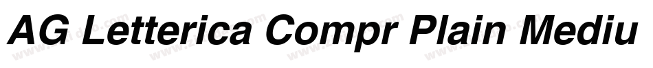 AG Letterica Compr Plain Medium字体转换